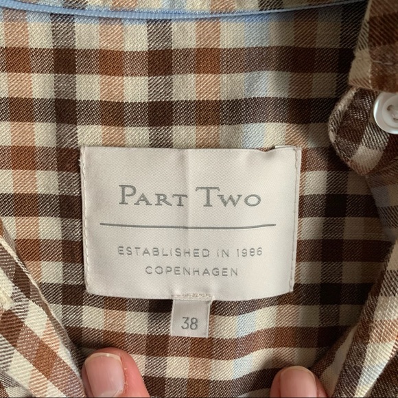 Part Two Elida Gingham Midi Shirtdress - Picture 4 of 7